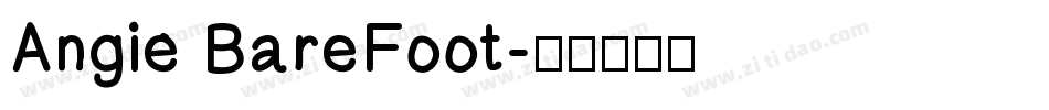 Angie BareFoot字体转换